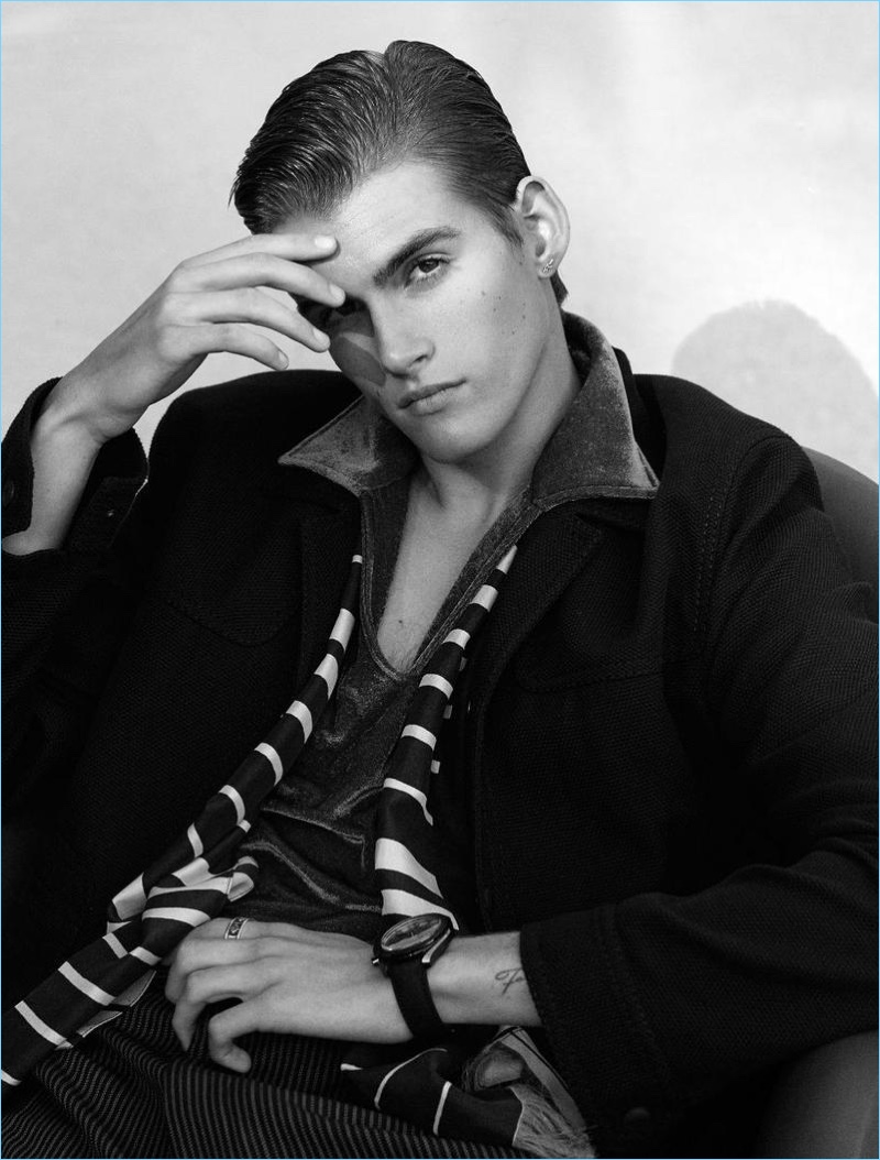 Presley Gerber 2018 LOfficiel Hommes NL Cover Photo Shoot 002