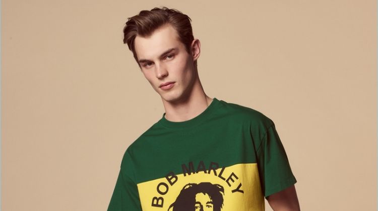 Sandro Color-Blocked Bob Marley T-Shirt