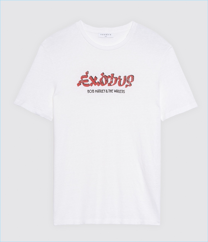 Sandro Exodus Bob Marley Linen T-Shirt