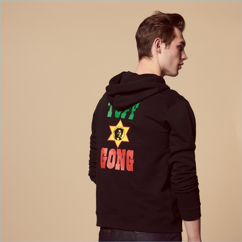Sandro Tuff Gong Flocked Bob Marley Sweatshirt