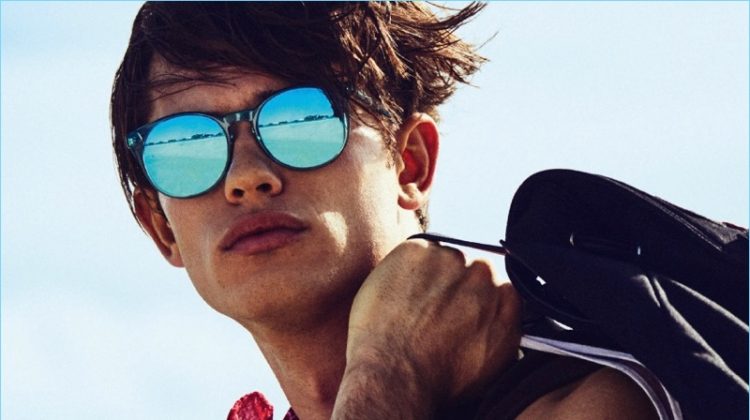 Sebastian James Channels Summer Vibe for GQ Style Russia