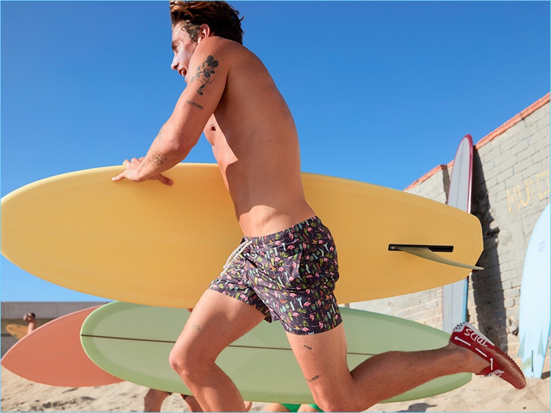 Malibu serves as the location for Tod's Surf collection shoot.