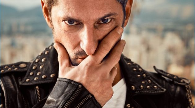 Tony Ward Fronts Wormland Spring '18 Campaign Model Tony Ward rocks a studded leather jacket for Wormland's spring-summer 2018 campaign.