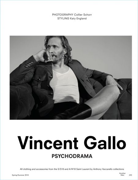 Vincent Gallo 2018 Another Man Cover Photo Shoot 004