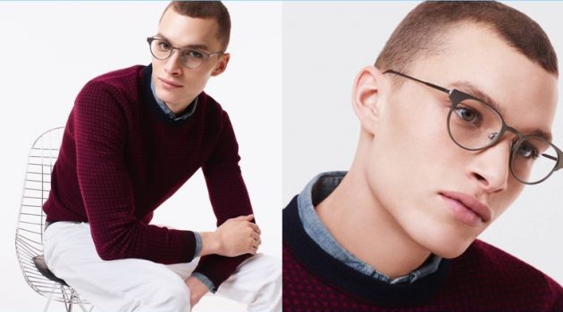 Maker Edition: Louis Mayhew Models Warby Parker's Made in Japan Glasses A smart vision, Louis Mayhew dons Warby Parker's Fields eyeglasses in carbon.