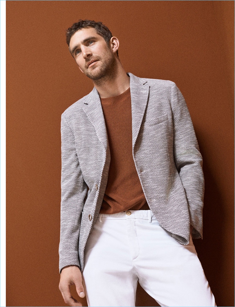 Dressed to impress, Will Chalker wears Massimo Dutti.