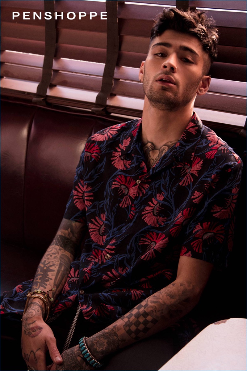 Singer Zayn Malik fronts Penshoppe's spring 2018 campaign.