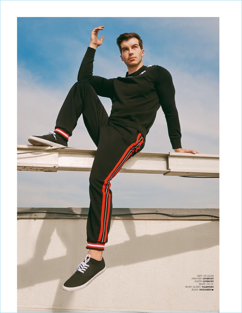 Going casual, Adam Hagenbuch wears Givenchy.
