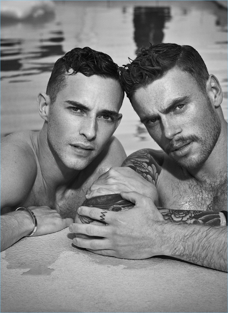 Carter Smith photographs Adam Rippon and Gus Kenworthy for Out magazine.