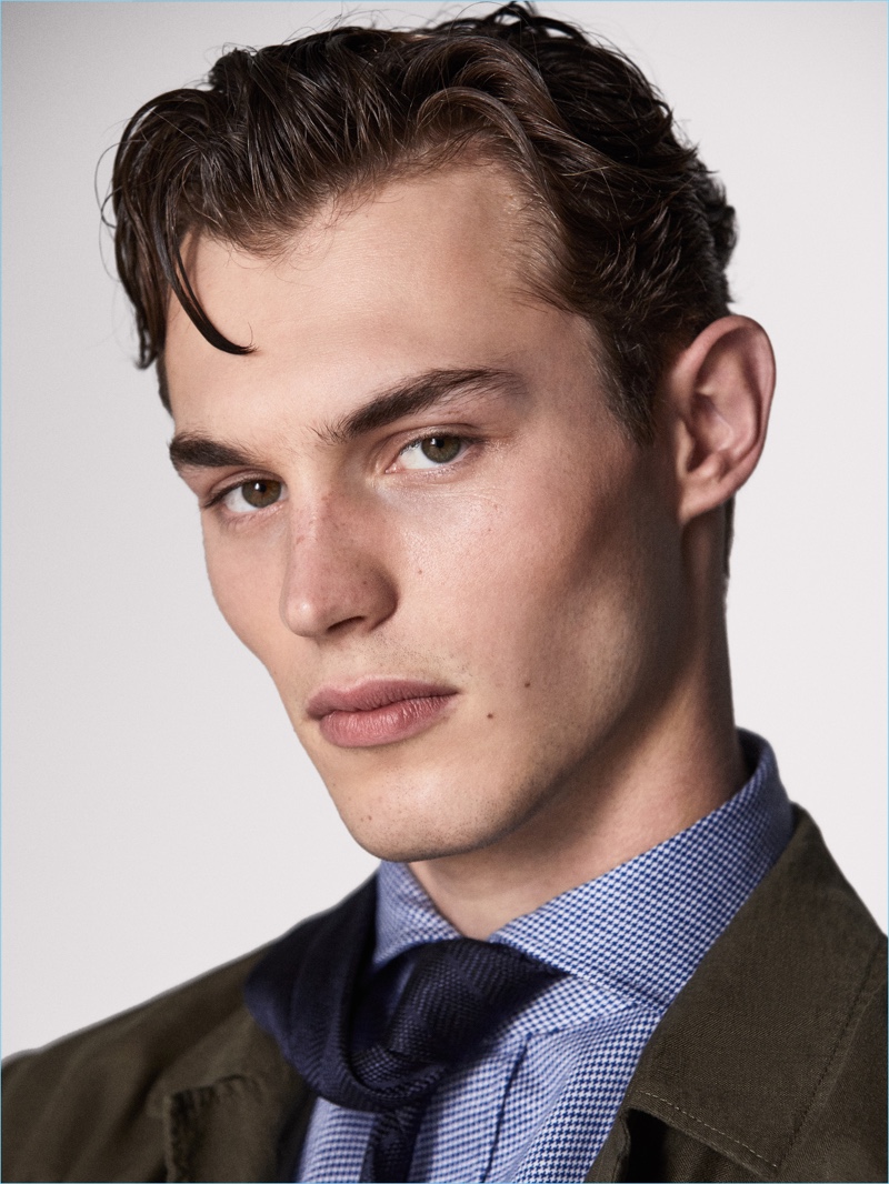 Ready for his close-up, Kit Butler is a dapper vision.