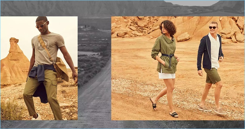 Banana Republic embraces a rugged appeal for its summer outing.