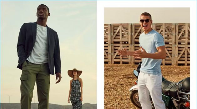 Banana Republic Embraces a Summer of Long Weekends Models Valentine Rontez and Mitchell Slaggert connect with Banana Republic for summer 2018.