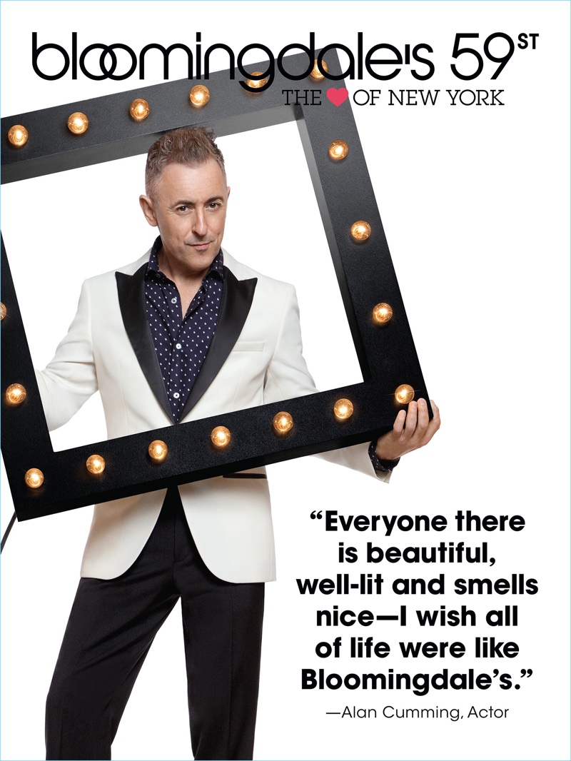 Actor Alan Cumming stars in Bloomingdale's "The Heart of New York" campaign.