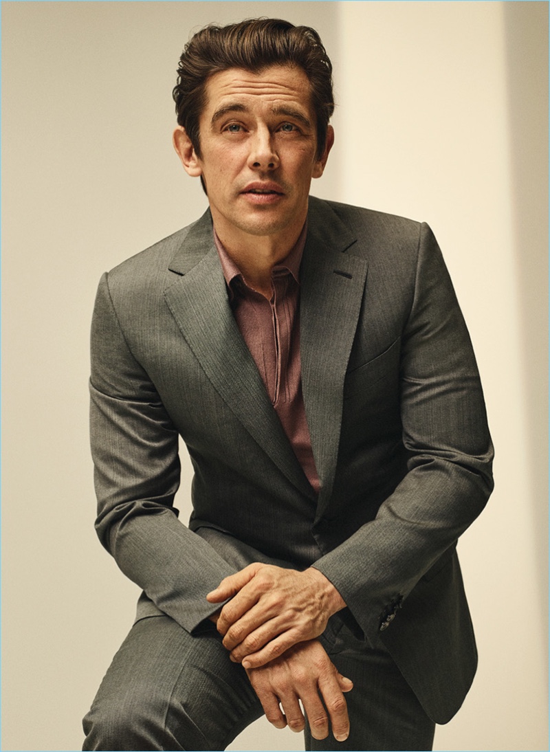 Model Werner Schreyer charms in a dapper suit from Brioni.