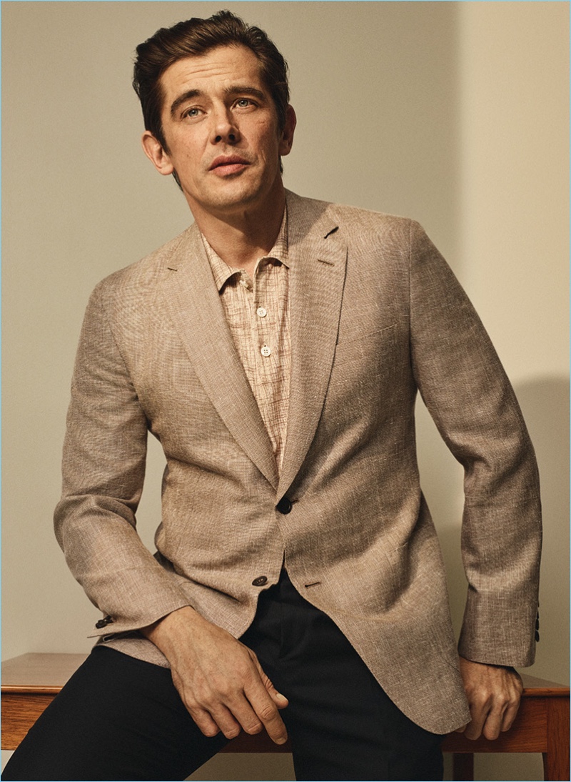 Gregory Harris photographs Werner Schreyer for Brioni's spring-summer 2018 catalog.