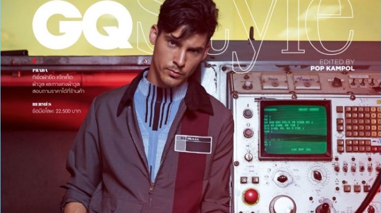 Chris Petersen Rocks Workwear-Inspired Styles for GQ Thailand