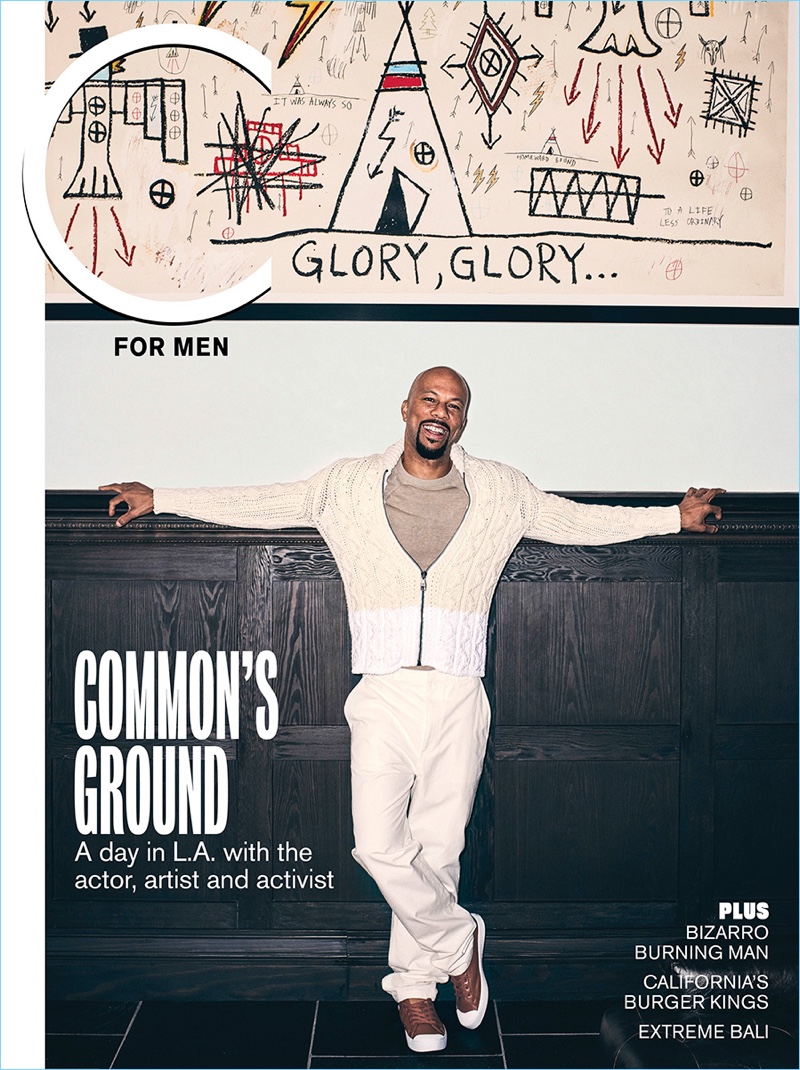 Common covers the spring 2018 issue of C for Men.