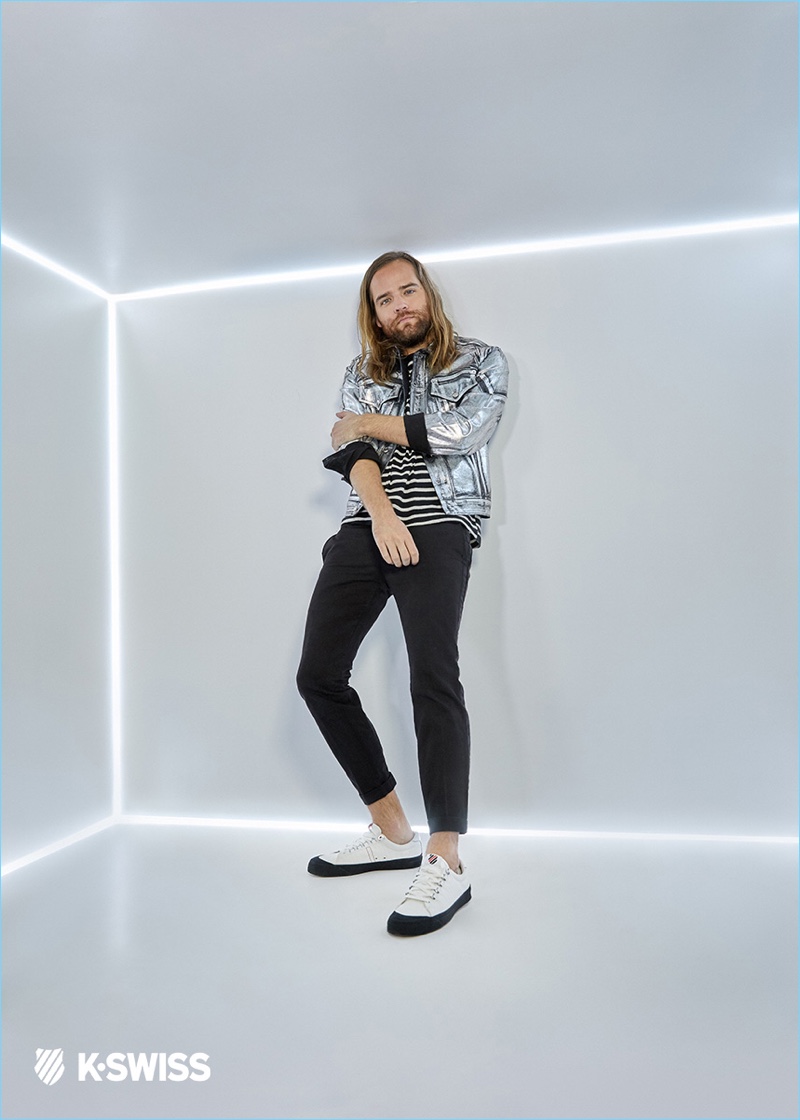 Jack Lawless is front and center for a K-Swiss campaign.