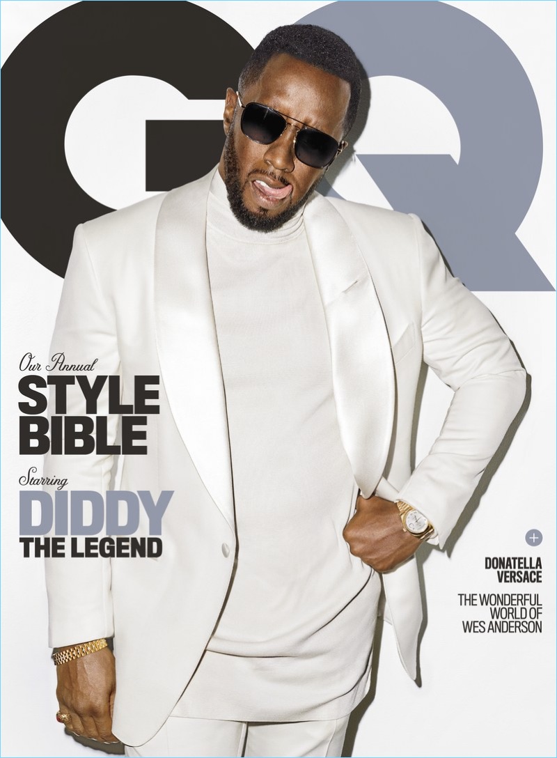Diddy covers the April 2018 issue of American GQ.