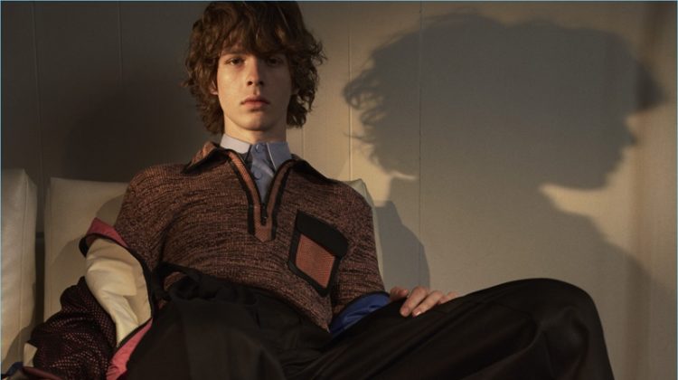 Efraim Schröder Models Vintage-Inspired Style for L’Officiel Hommes Italia