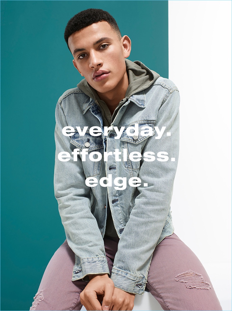 Adil Haddaoui is front and center for Gap's spring-summer 2018 campaign.