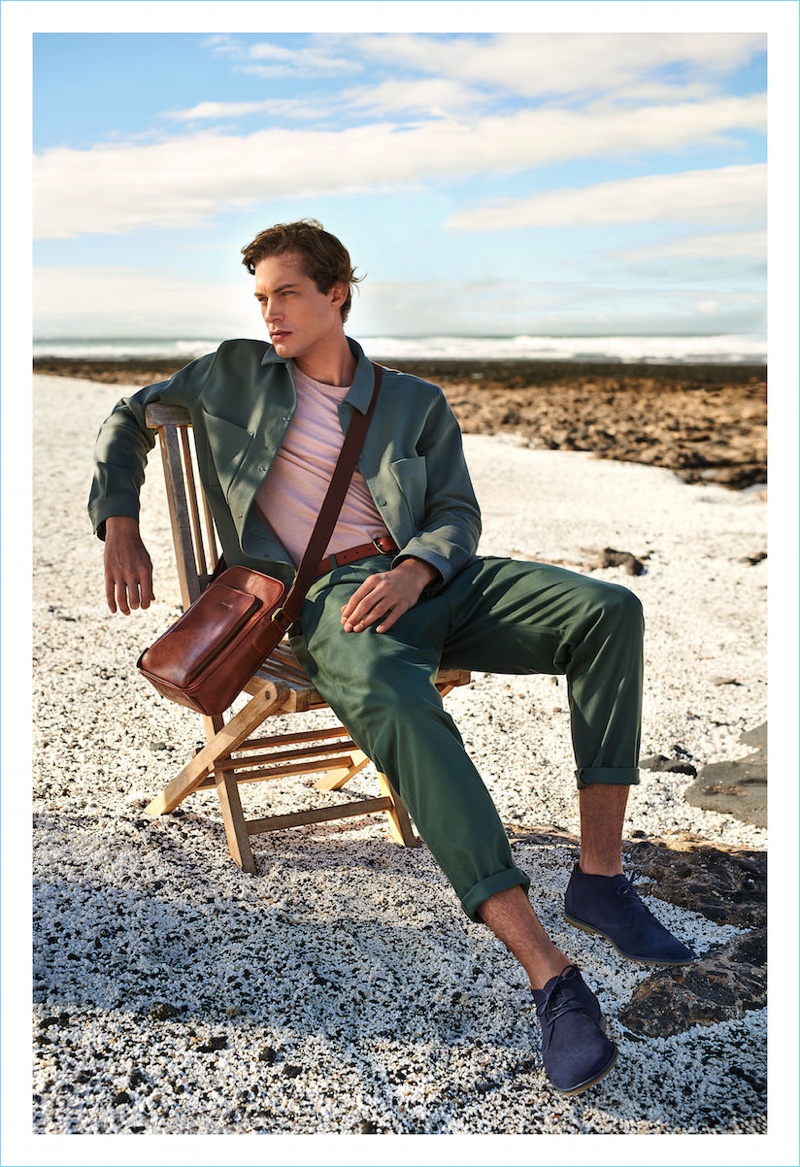 Greg Nawrat stars in Gino Rossi's spring-summer 2018 campaign.