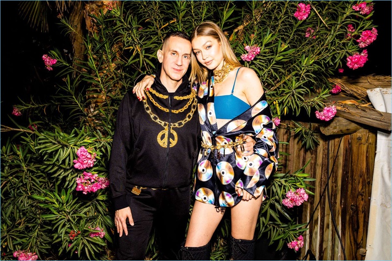 Jeremy Scott and Gigi Hadid wear looks from the H&M x Moschino collaboration collection. » H&M Announces Moschino Design Collaboration Jeremy Scott and Gigi Hadid wear looks from the H&M x Moschino collaboration collection.