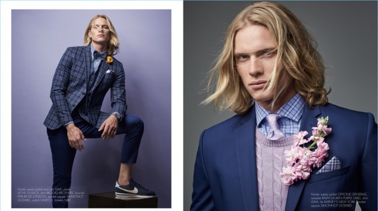 Hunter Bach Goes Sartorial for The Perfect Man