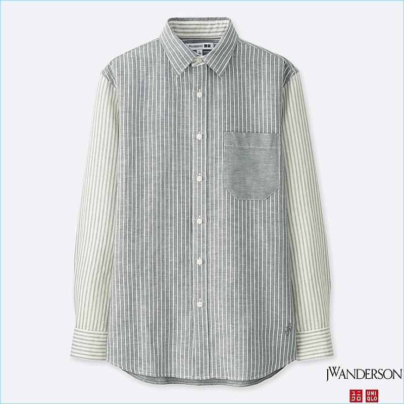 Linen Cotton Long-Sleeve Shirt from UNIQLO and J.W. Anderson Spring/Summer 2018 Collection