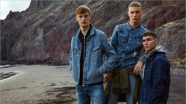 Roberto Sipos, Michael Oder, and Frederik Josef star in Jack & Jones' spring-summer 2018 campaign.