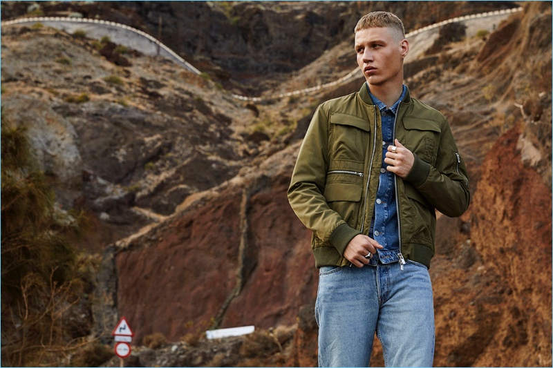 Michael Oder stars in Jack & Jones' spring-summer 2018 campaign.