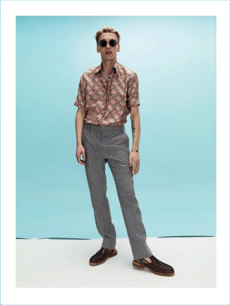 Front and center, Jamie Campbell Bower wears Fendi. » Jamie Campbell Bower Dons Fendi Looks for L'Officiel Hommes Paris Front and center, Jamie Campbell Bower wears Fendi.