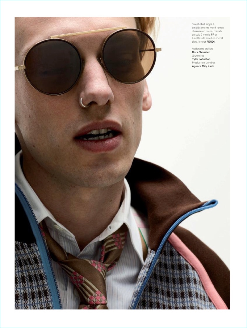 Rocking must-have Fendi sunglasses, Jamie Campbell Bower stars in a photo shoot. » Jamie Campbell Bower Dons Fendi Looks for L'Officiel Hommes Paris Rocking must-have Fendi sunglasses, Jamie Campbell Bower stars in a photo shoot.
