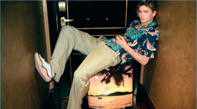 Jordan Barrett Hangs Cool with L'Officiel Hommes Paris Jordan Barrett Hangs Cool with L'Officiel Hommes Paris