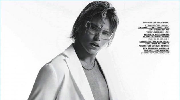 History Repeated: Jordan Barrett Dons Eclectic Style for GQ Australia History Repeated: Jordan Barrett Dons Eclectic Style for GQ Australia