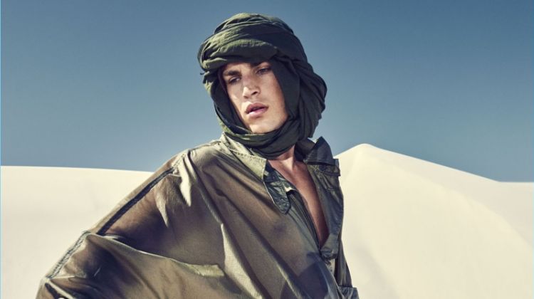 Louren Groenewald Channels Lawrence of Arabia for Harrods