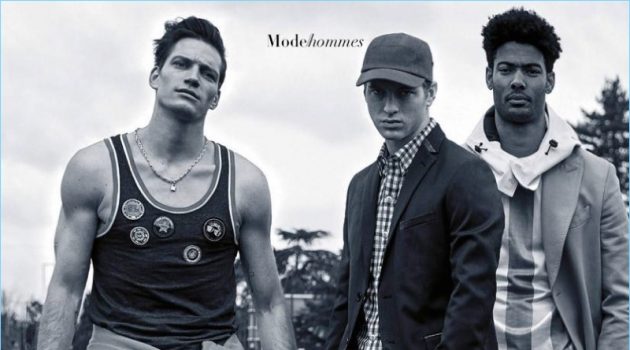 Florian Van Bael, Jules Raynal & Didier Zonga Go Sporty for Madame Figaro Florian Van Bael, Jules Raynal & Didier Zonga Go Sporty for Madame Figaro