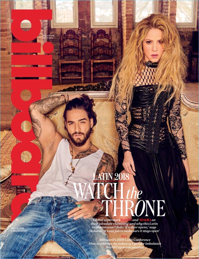 Maluma and Shakira cover the latest issue of Billboard.