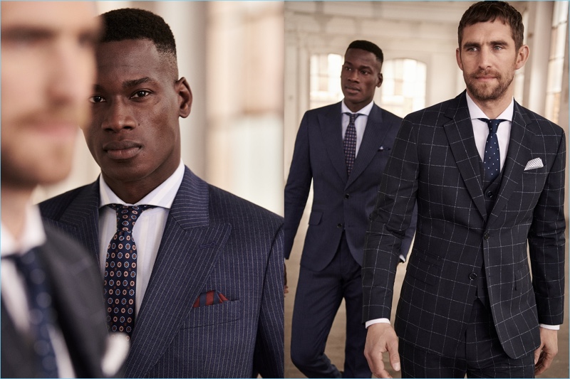 Mango Man enlists top models David Agbodji and Will Chalker to showcase its spring-summer 2018 tailoring collection.