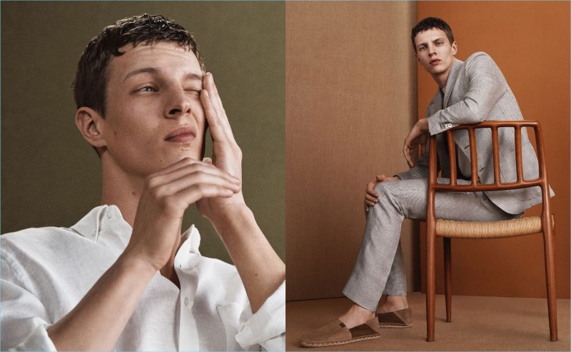 Massimo Dutti enlists Tim Schuhmacher to star in its spring 2018 mens editorial.