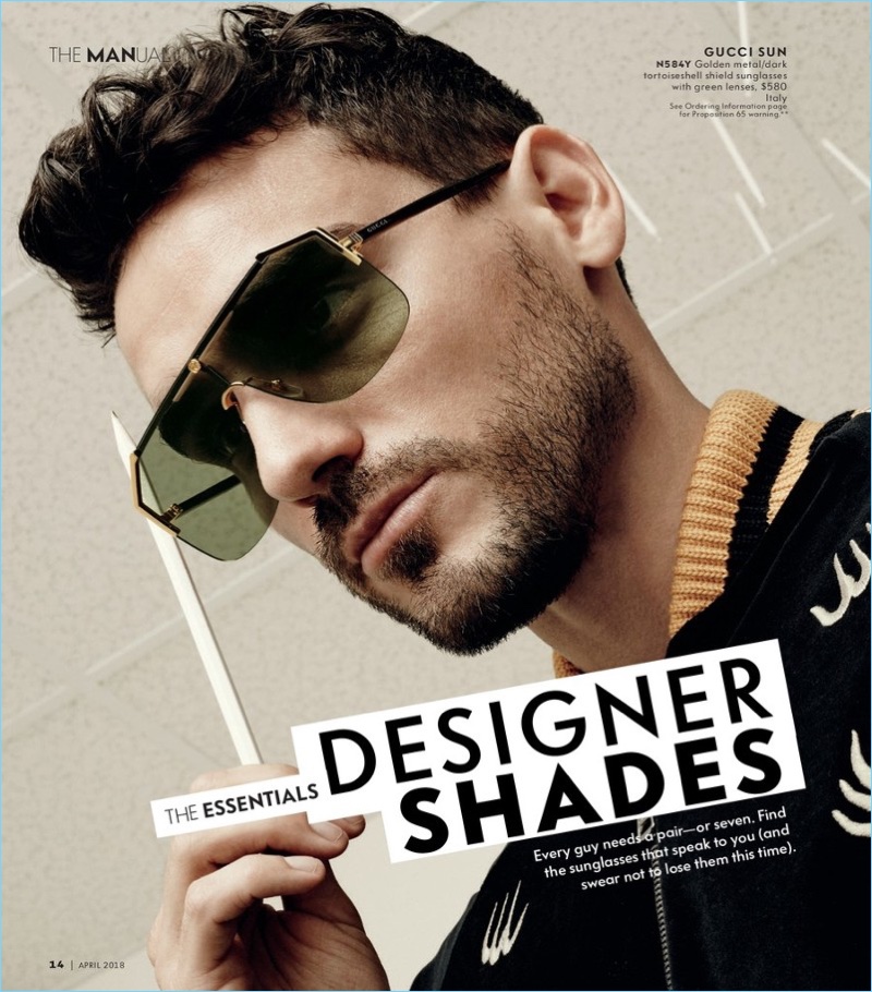 Arthur Kulkov wears Gucci sunglasses.