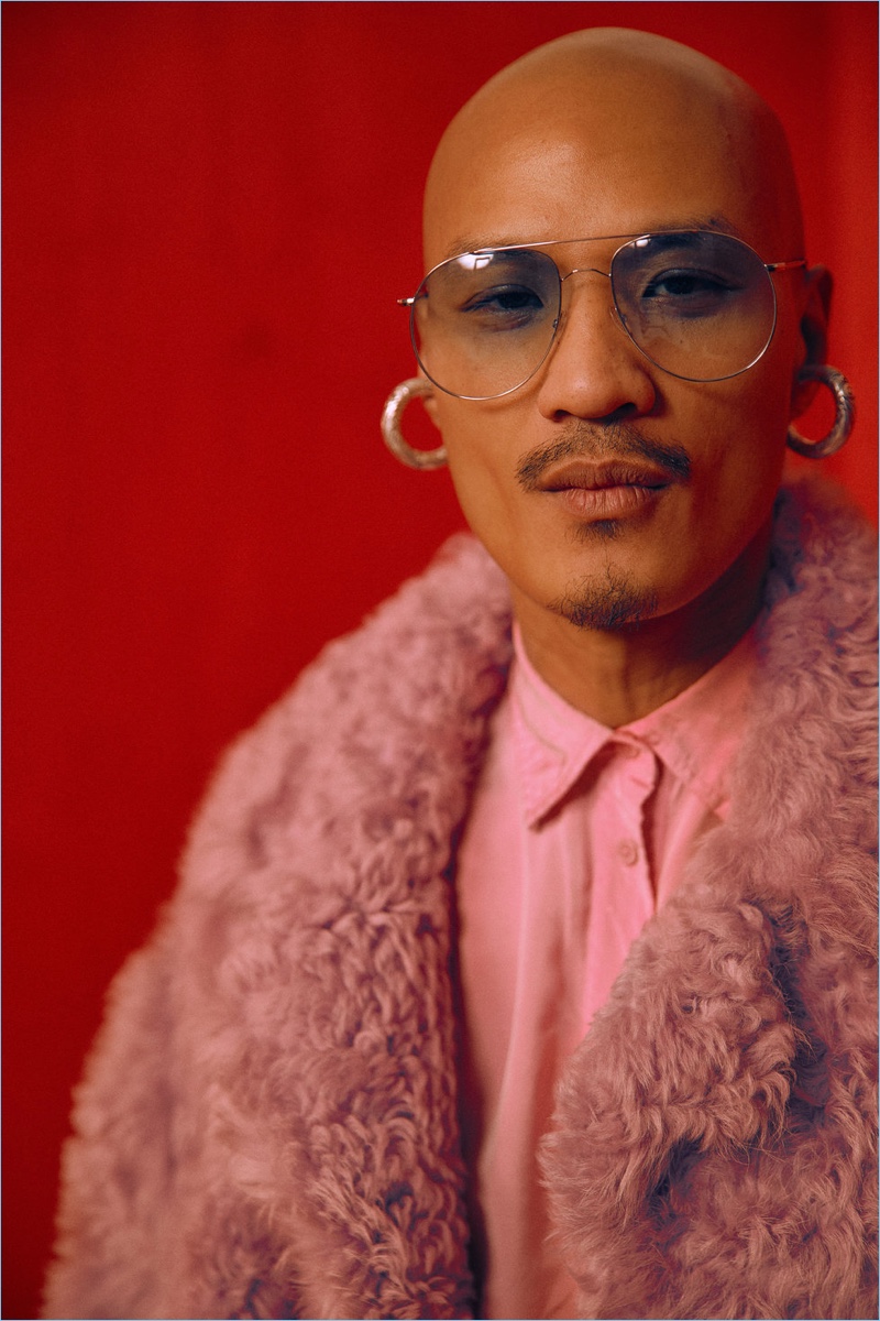 Paolo Roldan Dons Statement Fashions for Paper Magazine