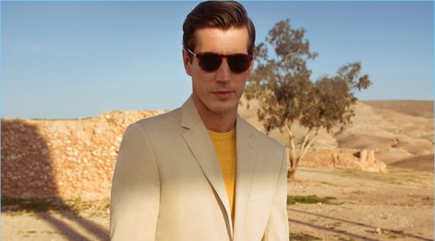Ready for summer, Oriol Elcacho embraces tailored neutrals from Pedro del Hierro.
