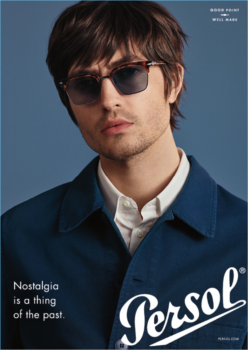 Spencer Draeger stars in Persol's new advertising campaign.