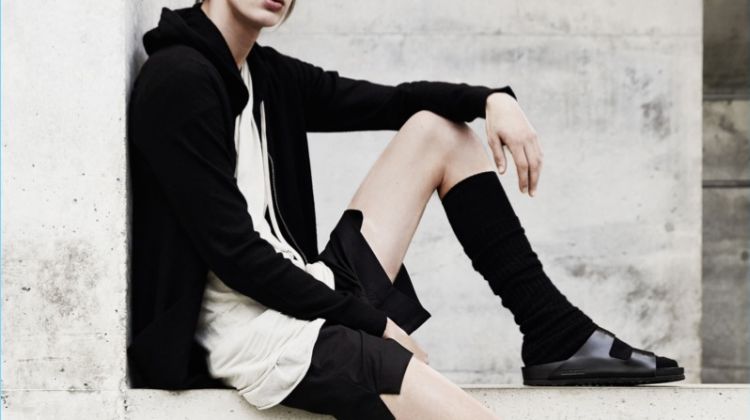 Shop the Rick Owens x Birkenstock collaborate that includes socks and leather sandals.