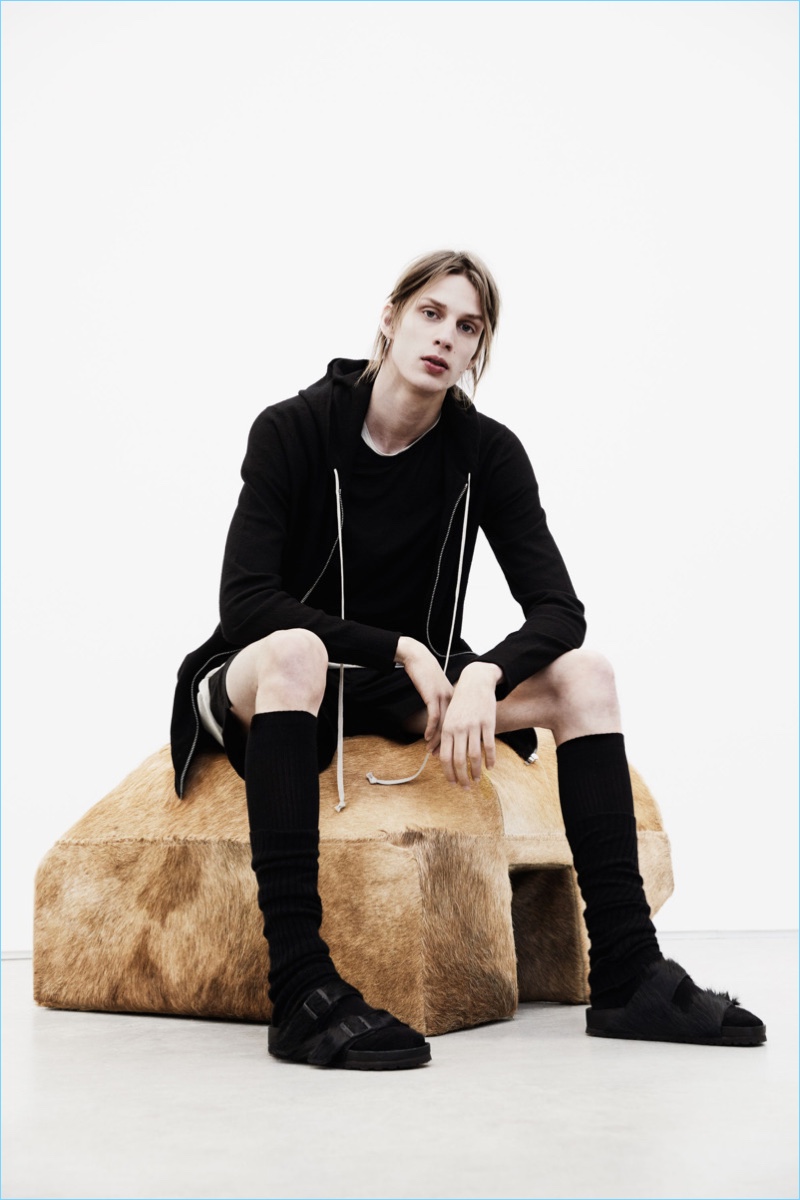 rick owens birkenstock clog