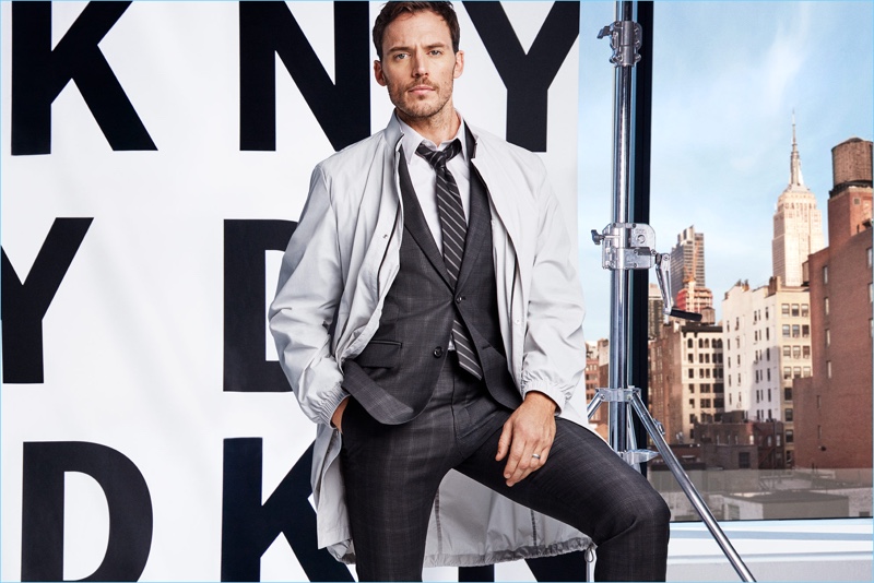 Actor Sam Claflin stars in DKNY's spring-summer 2018 campaign.