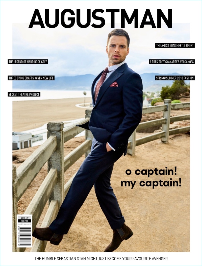 Sebastian Stan covers the April 2018 issue of August Man. » Sebastian Stan Covers August Man, Talks Marvel Family Sebastian Stan covers the April 2018 issue of August Man.