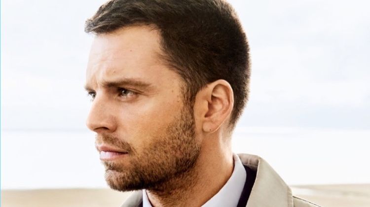 Starring in a new photo shoot, Sebastian Stan connects with August Man.