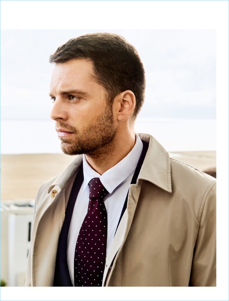 Starring in a new photo shoot, Sebastian Stan connects with August Man.